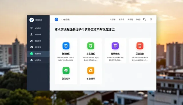 技术咨询在设备维护中的实际应用与优化建议